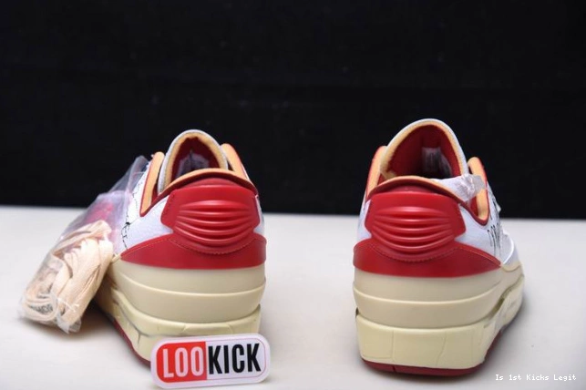 Off-White Low White Red Jordan Retro 2 DJ4375-106 SP 0805